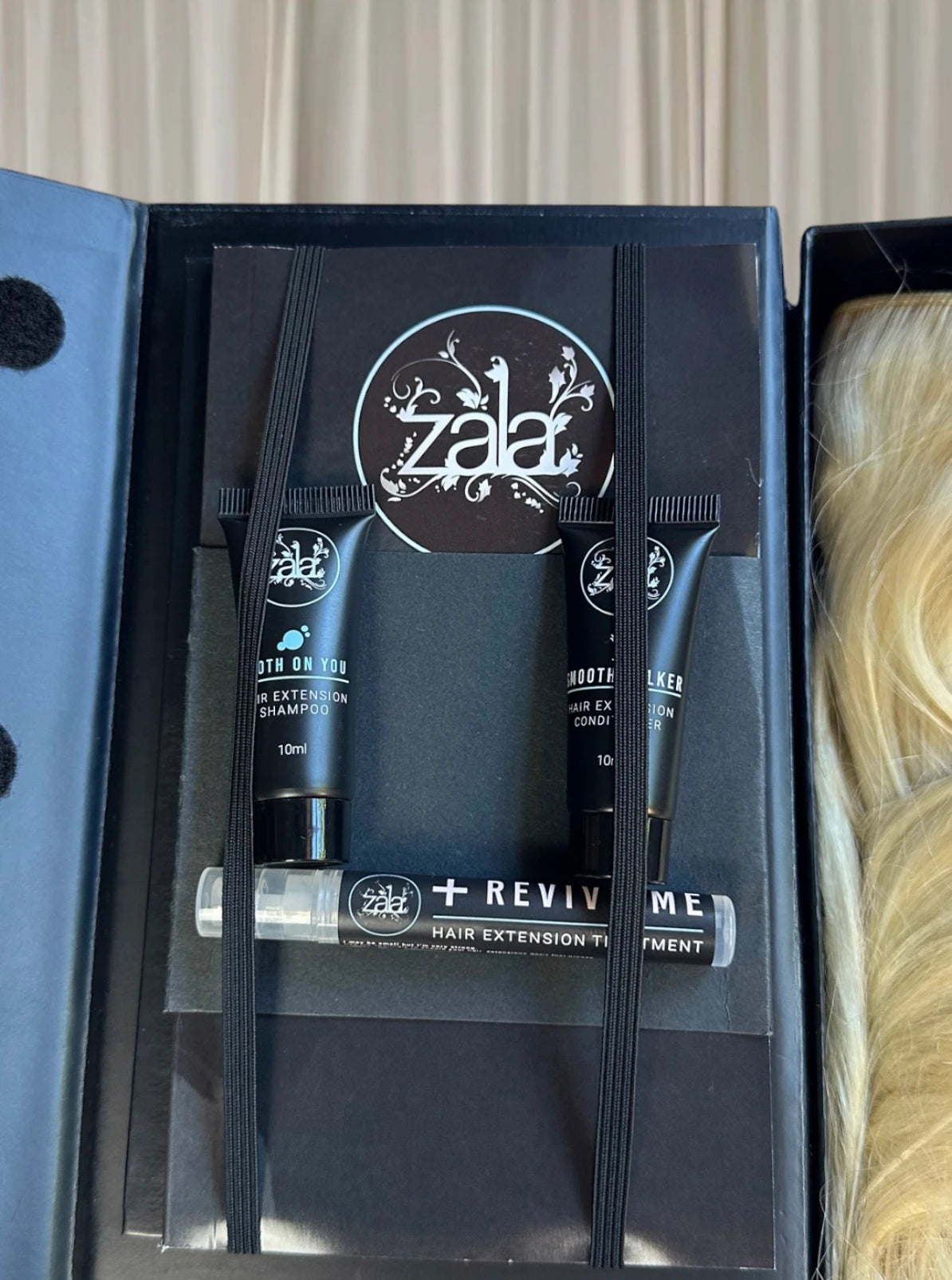 ZALA Hair Extensions Volumizer One Piece - Premium Blonde Human Hair - Image 3