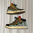 Streetwear Style Curb Sneakers - Leopard Print Animal Pattern - AU9 - Image 5