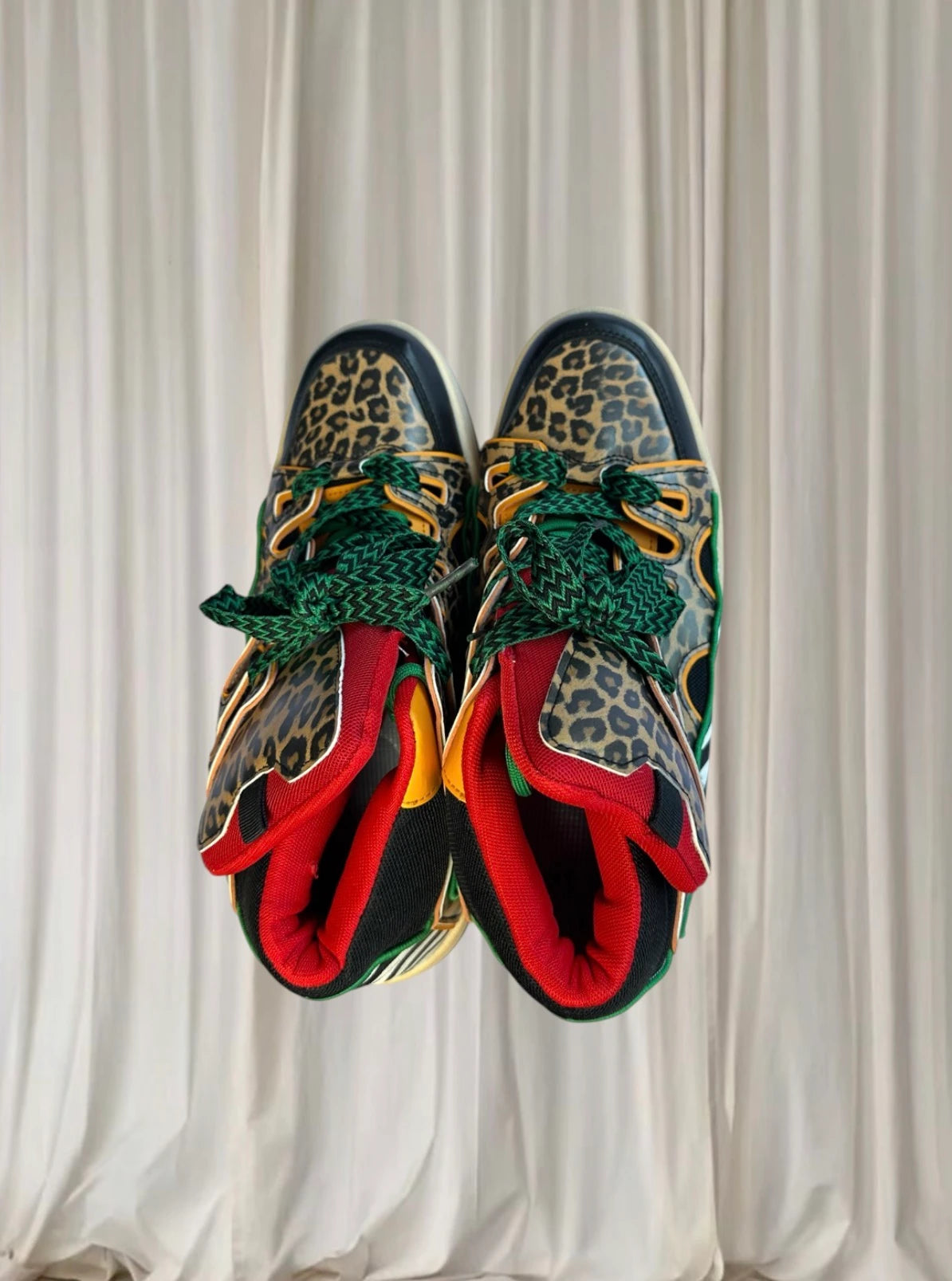 Streetwear Style Curb Sneakers - Leopard Print Animal Pattern - AU9 - Image 4