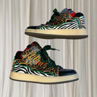 Streetwear Style Curb Sneakers - Leopard Print Animal Pattern - AU9 - Image 6