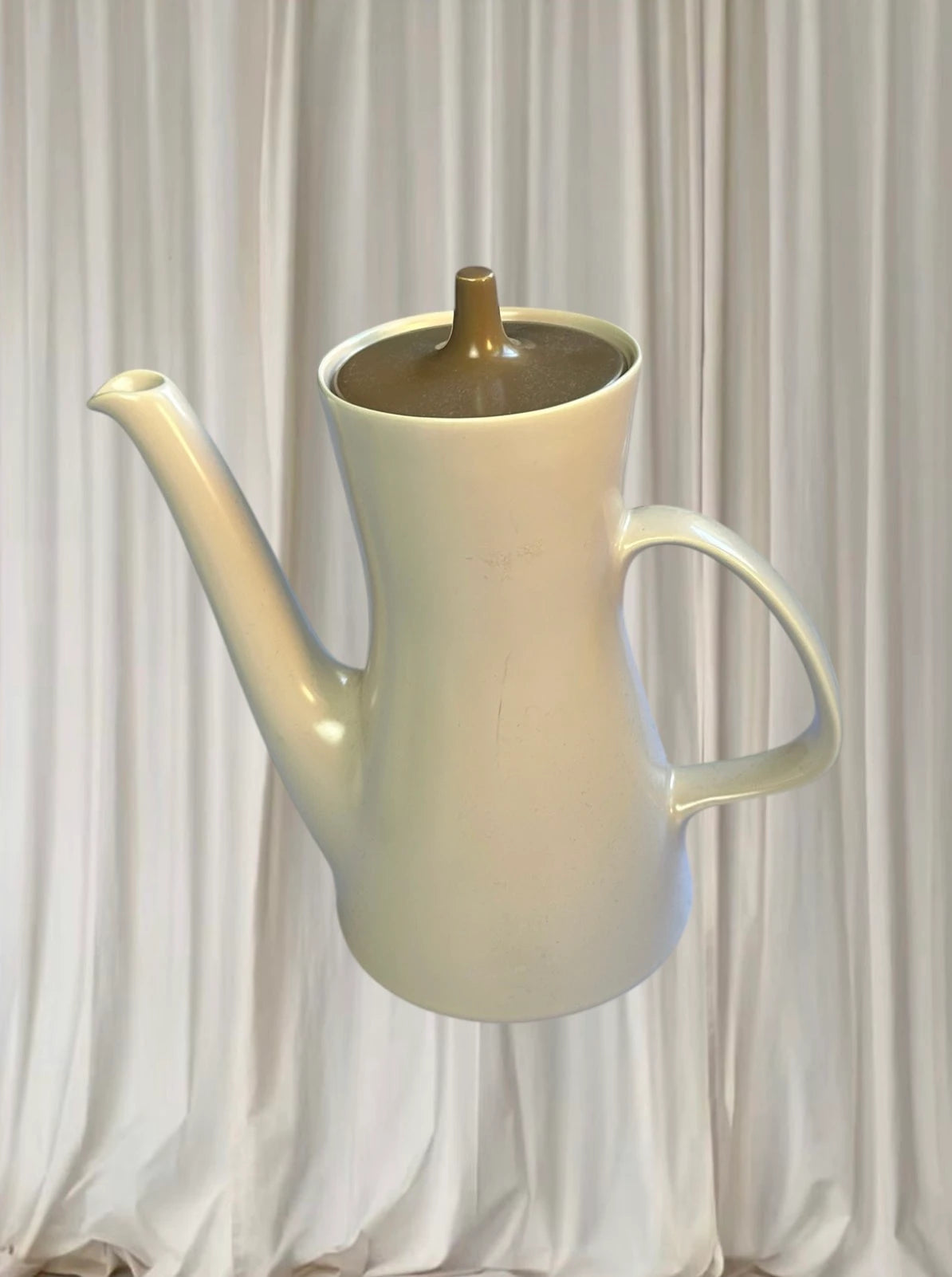 Mid-Century Espresso Coffee Set By Poole Pottery In Twintone Mushroom & Sepia - Image 4
