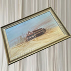 Robert Gordon Munz Original Oil Painting - Australian Outback Hotel Landscape - Image 2