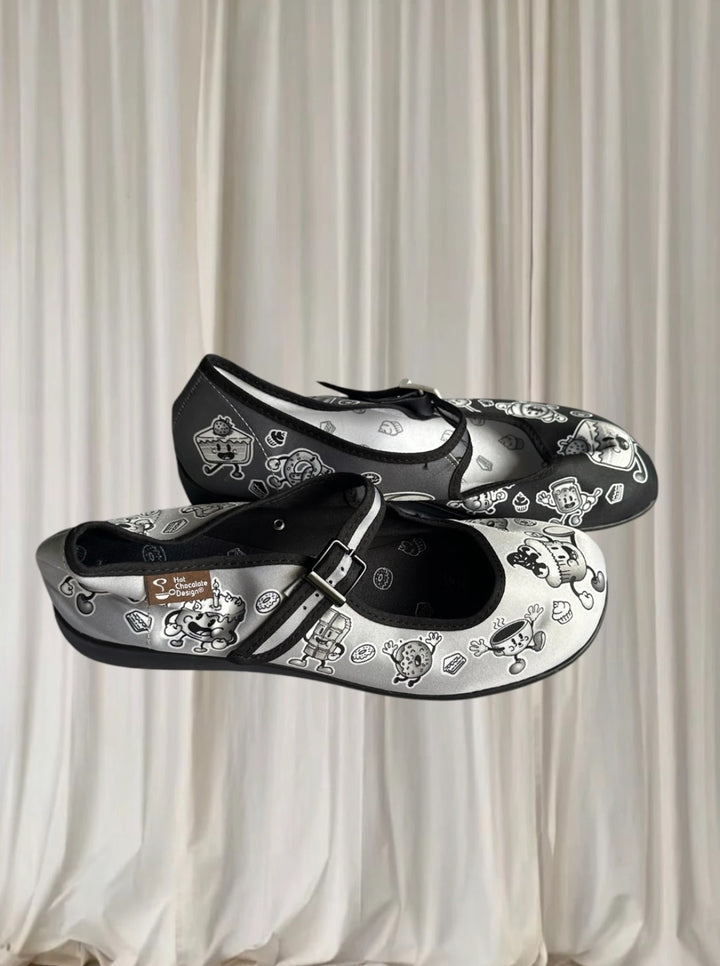 Hot Chocolate Design Chocolaticas Mary Jane Flats - Cartoon Print EU 39 - Image 1