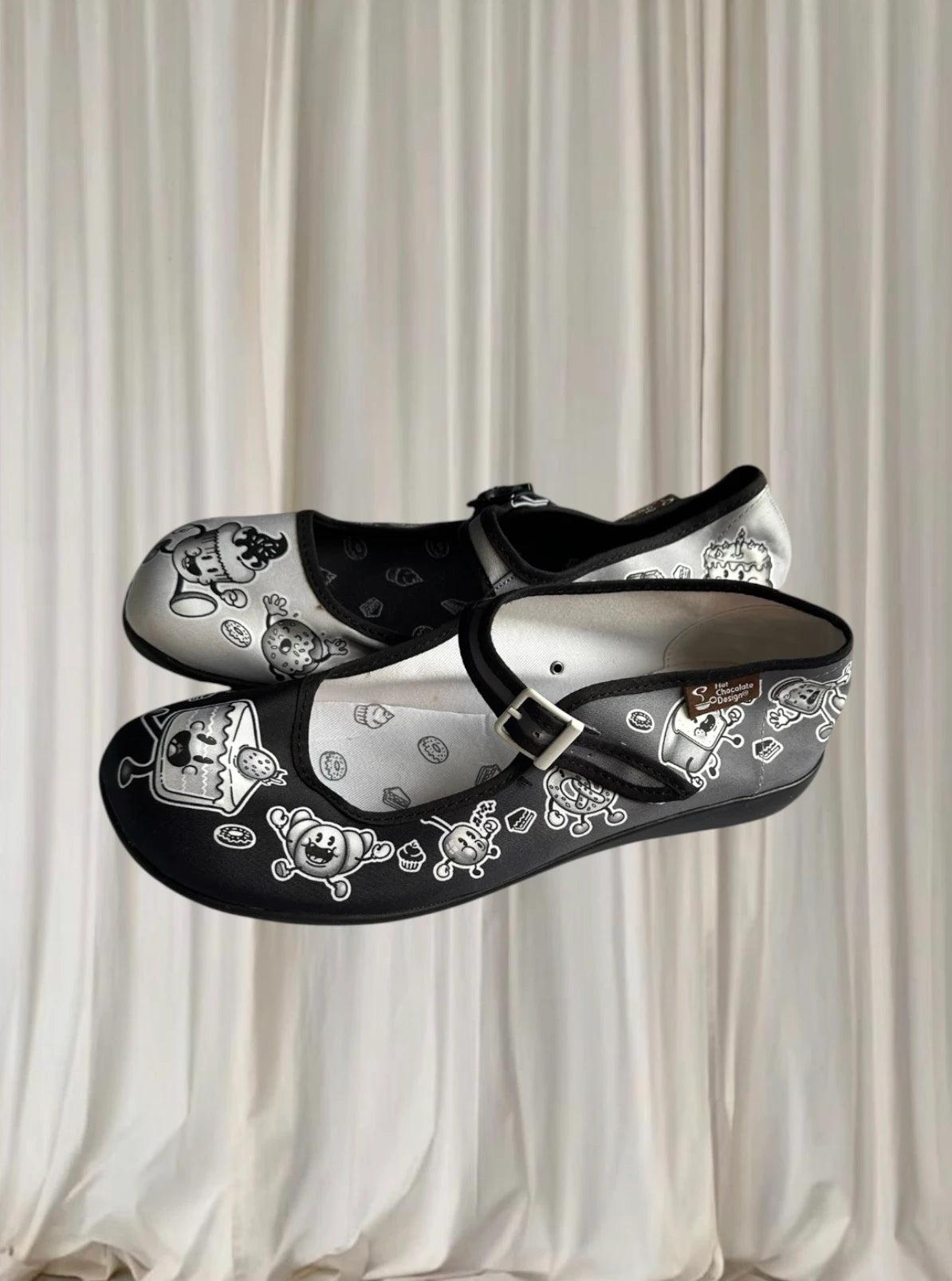 Hot Chocolate Design Chocolaticas Mary Jane Flats - Cartoon Print EU 39 - Image 2