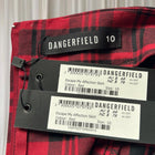 Dangerfield Escape My Affection Mini Skirt - Red Plaid Lace-Up AU10 BNWT - Image 5