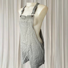 Cape Linen Blend Short Overalls - Comfortable Grey Summer Casual Wear S - Image 3