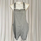 Cape Linen Blend Short Overalls - Comfortable Grey Summer Casual Wear S - Image 1