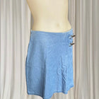 Dangerfield Liz Pleated Mini Denim Skort Buckle Design Y2K AU10 BNWT  - Image 3