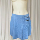 Dangerfield Liz Pleated Mini Denim Skort Buckle Design Y2K AU10 BNWT  - Image 1