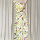 Seafolly Resort Wear Hibiscus Two-Piece Set - Tropical Top and Skirt Size S - Image 1