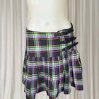 Black Friday Plaid Buckle Mini Skirt - Multi-Colour Pleated Design AU10 BNWT - Image 2