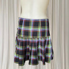 Black Friday Plaid Buckle Mini Skirt - Multi-Colour Pleated Design AU10 BNWT - Image 5