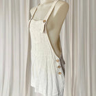 Mooloola Linen Blend Pinafore Dress - Chic Beige Overall Silhouette 10AU - Image 4