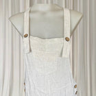 Mooloola Linen Blend Pinafore Dress - Chic Beige Overall Silhouette 10AU - Image 2