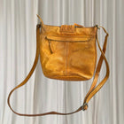Modapelle Artisan Leather Crossbody Bag - Tan Boho Shoulder Bag - Image 3