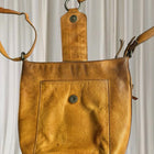 Modapelle Artisan Leather Crossbody Bag - Tan Boho Shoulder Bag - Image 4