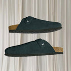 Qomfort Suede Clog Slippers - Leather Blue Buckle Footbed Sandals 40 BNWT - Image 5