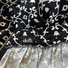 Floral Pleated Mini Skirt - Dotti Classic Black and White Pattern M - Image 6