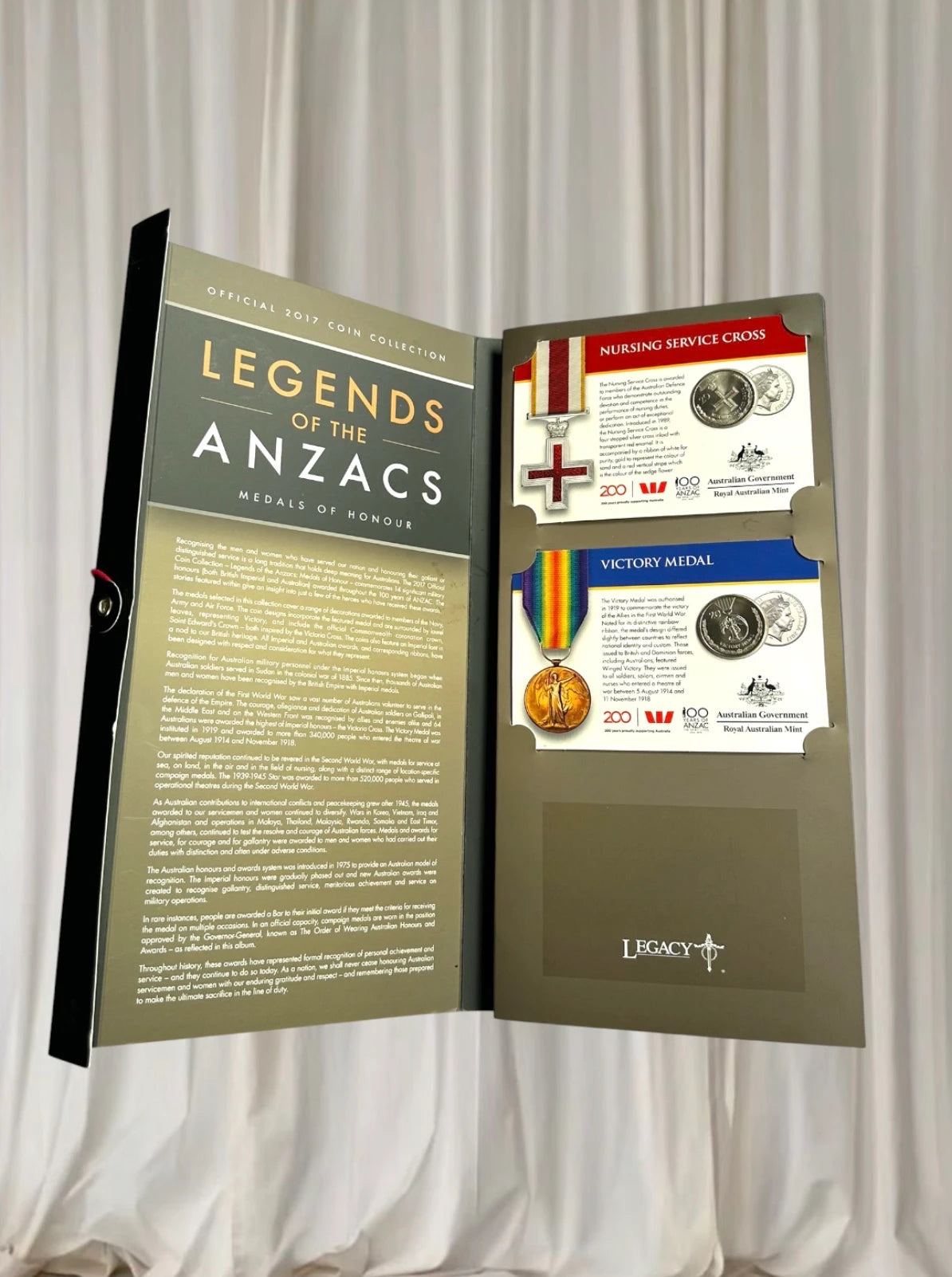 Royal Australian Mint Legends Of The Anzacs Coin Collection - Official 2017 Commemorative Set - Image 2