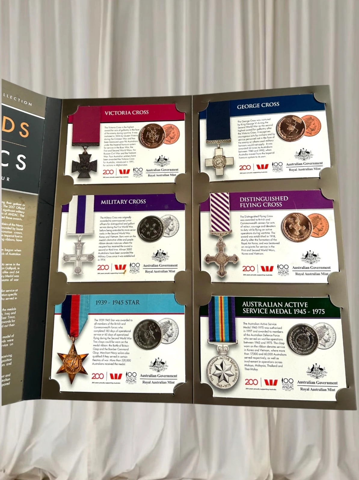 Royal Australian Mint Legends Of The Anzacs Coin Collection - Official 2017 Commemorative Set - Image 3