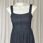 Linen Blend Mini Dress - Dotti Button Front Empire Waist XS - Image 4