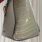 VALENTINO Handbags Y2K Crocodile-Effect Handbag - Elegant Beige Carryall - Image 7