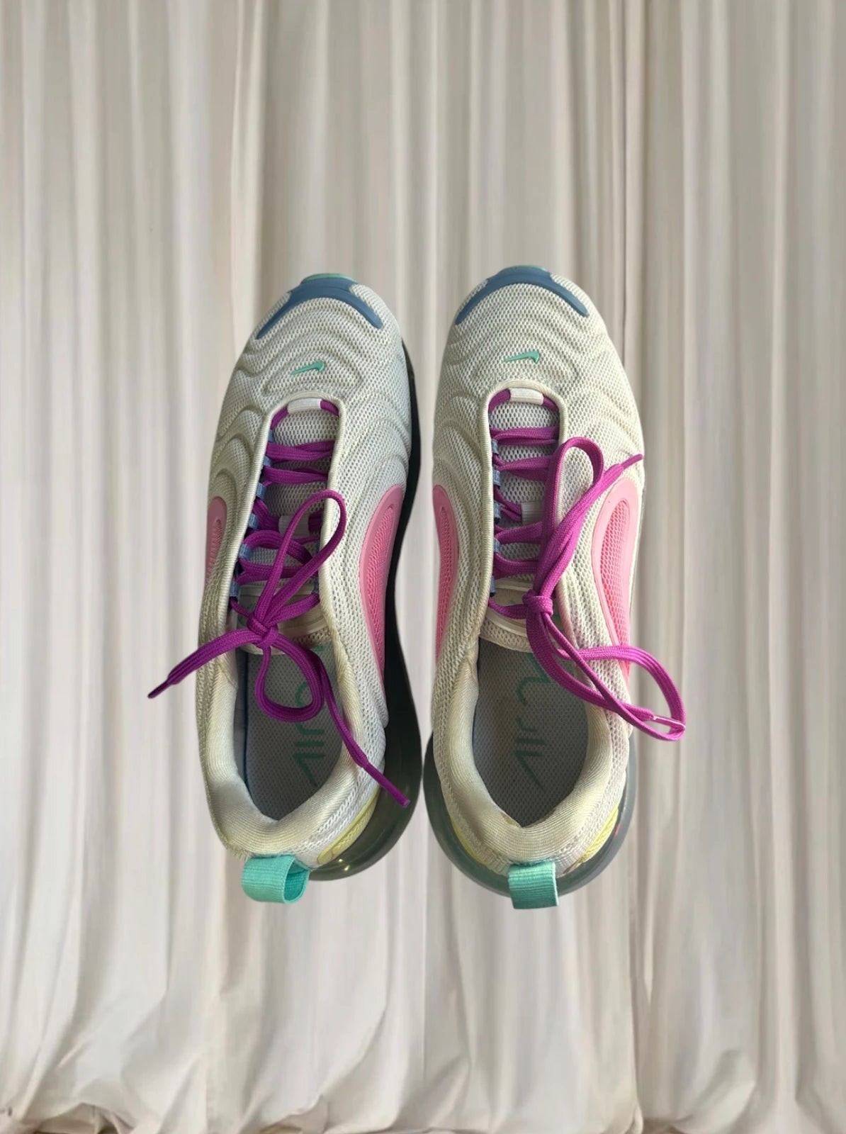 Nike Air Max 720 Sneakers - Women's US8 Aqua Powder AR9293-102  - Image 6