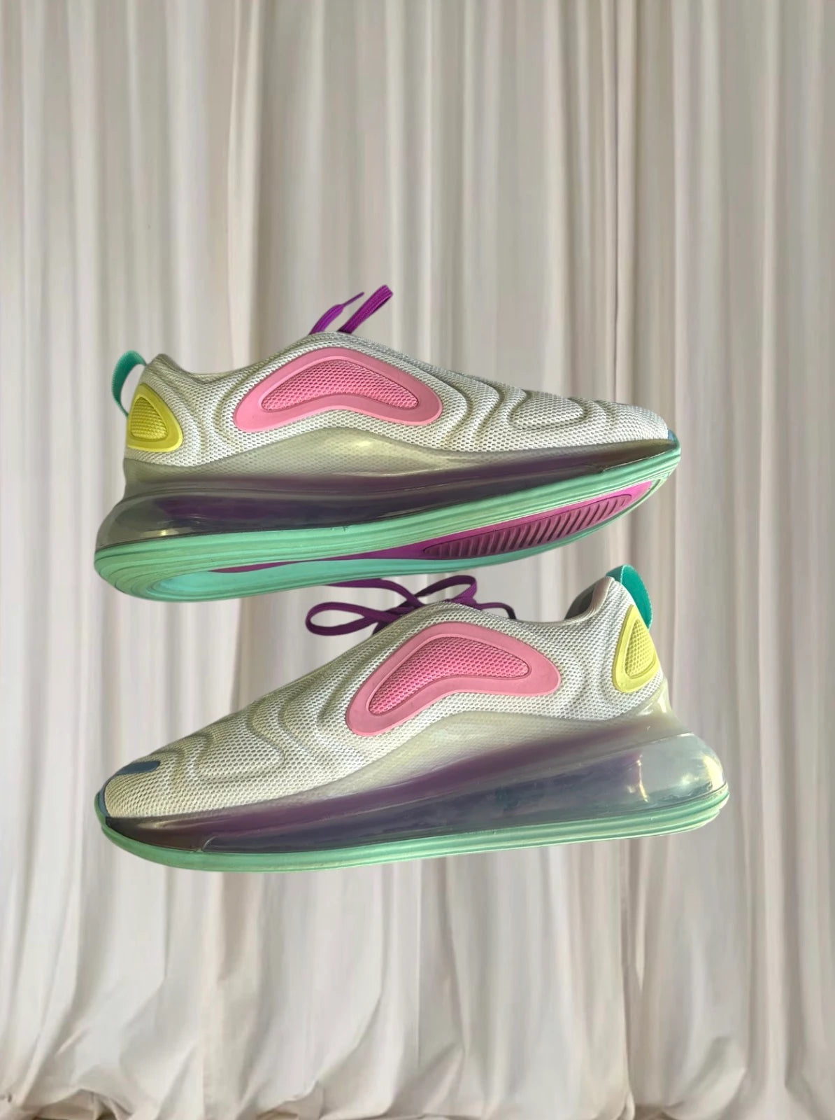 Nike Air Max 720 Sneakers - Women's US8 Aqua Powder AR9293-102  - Image 4