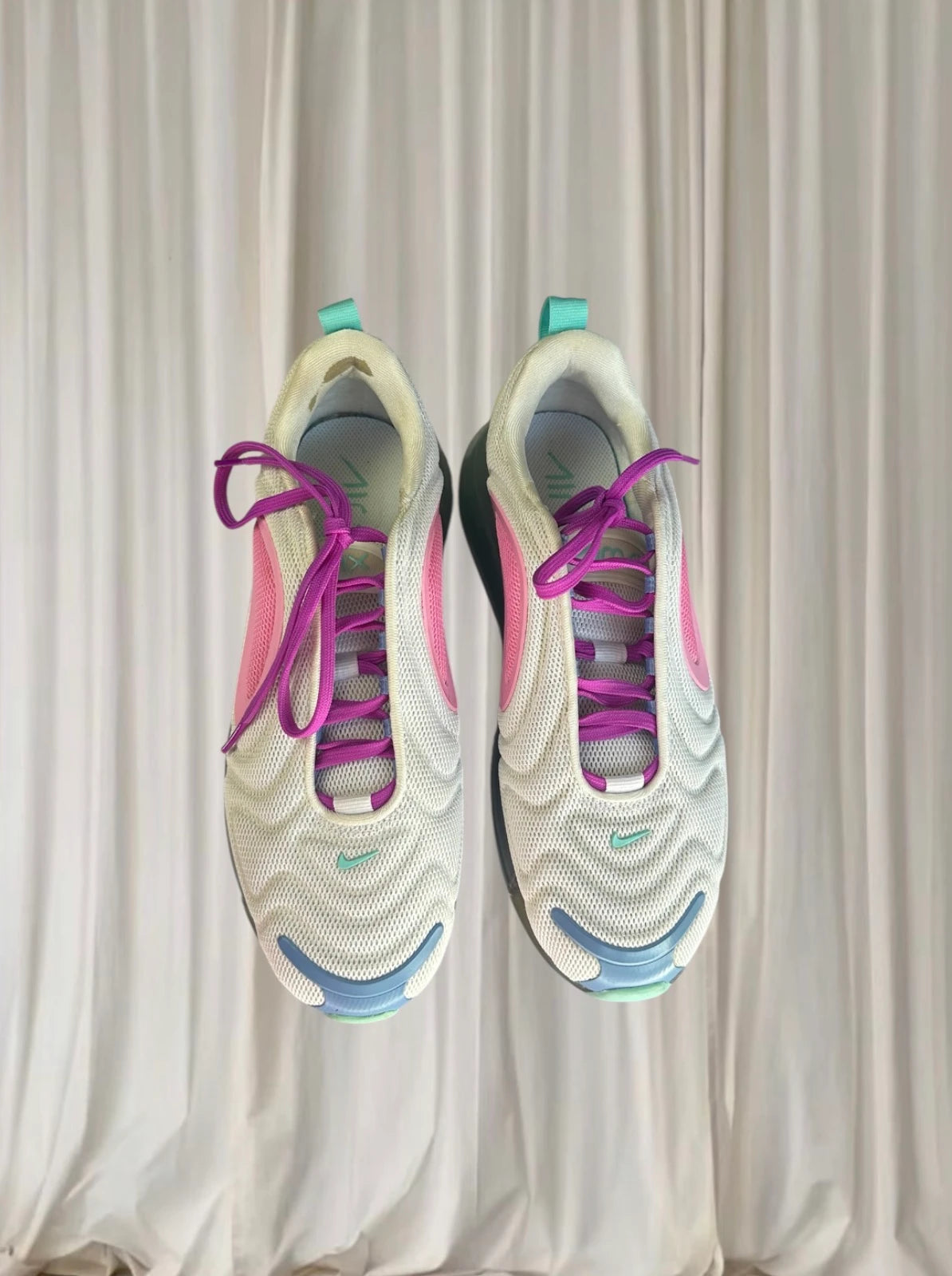 Nike Air Max 720 Sneakers - Women's US8 Aqua Powder AR9293-102  - Image 3