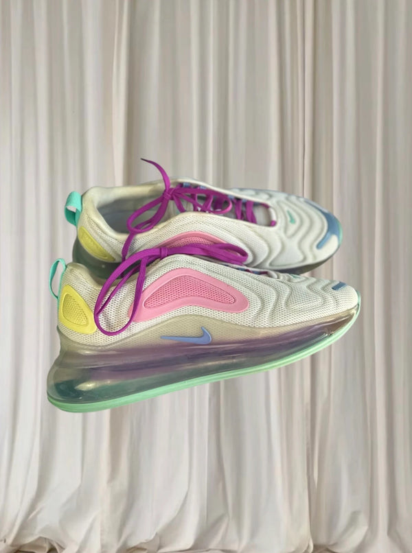 Nike Air Max 720 Sneakers - Women's US8 Aqua Powder AR9293-102  - Image 1