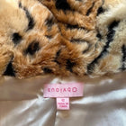 Vintage 2000s Faux Fur Leopard Print Belted Jacket Size Small - Image 6