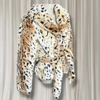 Vintage 2000s Faux Fur Leopard Print Belted Jacket Size Small - Image 2