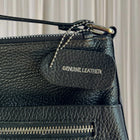 Genuine Leather Zip Crossbody Bag - Versatile Black Everyday Accessory - Image 4