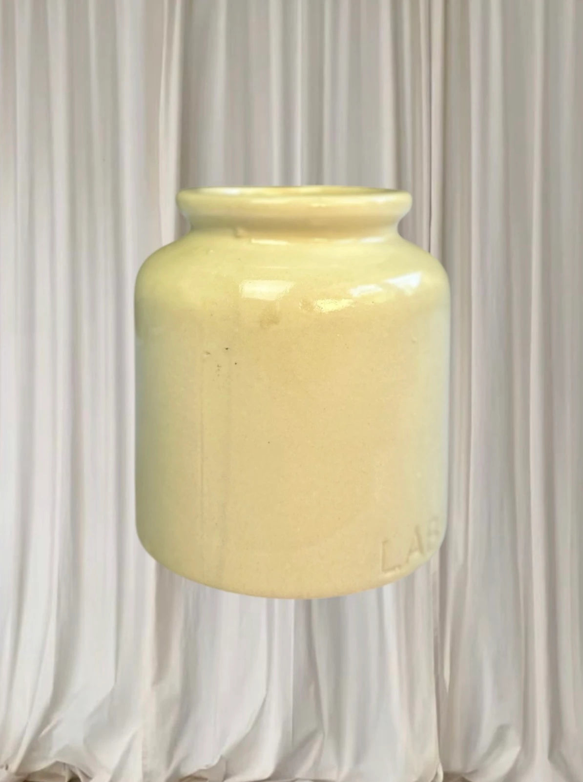 LAB-Lagny Stoneware Crock - Authentic Vintage French Mustard Pot - Image 3