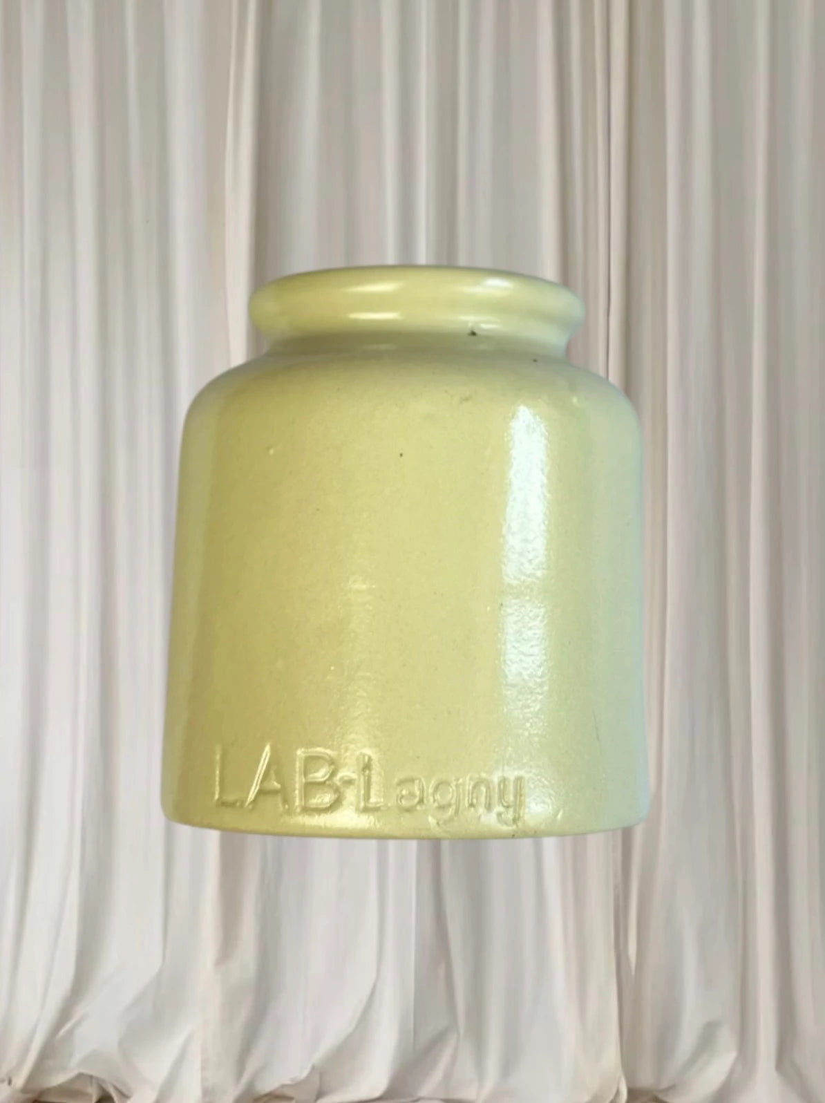 LAB-Lagny Stoneware Crock - Authentic Vintage French Mustard Pot - Image 2