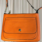 Louenhide Crossbody Bag - Stylish Patterned Strap in Vibrant Orange - Image 4