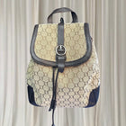 Oroton Rare Vintage Monogram Backpack - Beige And Brown Luxury Accessory - Image 1