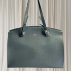 Oroton Estate Large Tote Handbag - Premium Pebbled Leather Grey  - Image 1