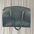 Oroton Estate Large Tote Handbag - Premium Pebbled Leather Grey  - Image 3