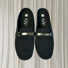 Gloria Vanderbilt Knit Mule Loafers - Comfortable Black Slip-On Flats 7.5 - Image 2