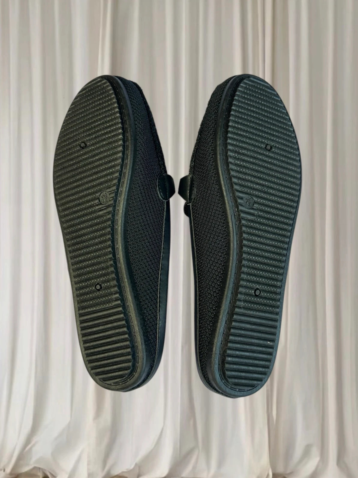 Gloria Vanderbilt Knit Mule Loafers - Comfortable Black Slip-On Flats 7.5 - Image 4