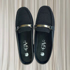 Gloria Vanderbilt Knit Mule Loafers - Comfortable Black Slip-On Flats 7.5 - Image 1