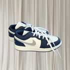 Nike Air Jordan 1 Low Sneakers - Midnight Navy and Grey US 5Y NEW - Image 1