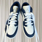 Nike Air Jordan 1 Low Sneakers - Midnight Navy and Grey US 5Y NEW - Image 3
