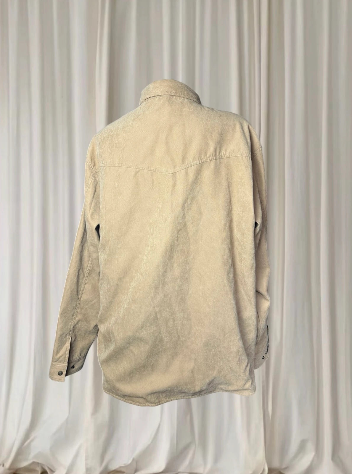 The North Face Shirt Jacket - Durable Tan Corduroy Button-Up 2XL - Image 5