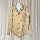 The North Face Shirt Jacket - Durable Tan Corduroy Button-Up 2XL - Image 1