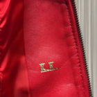 Perruzi Italian Vintage Leather Jacket -Red Women's Classic Zip-Up M - Image 8