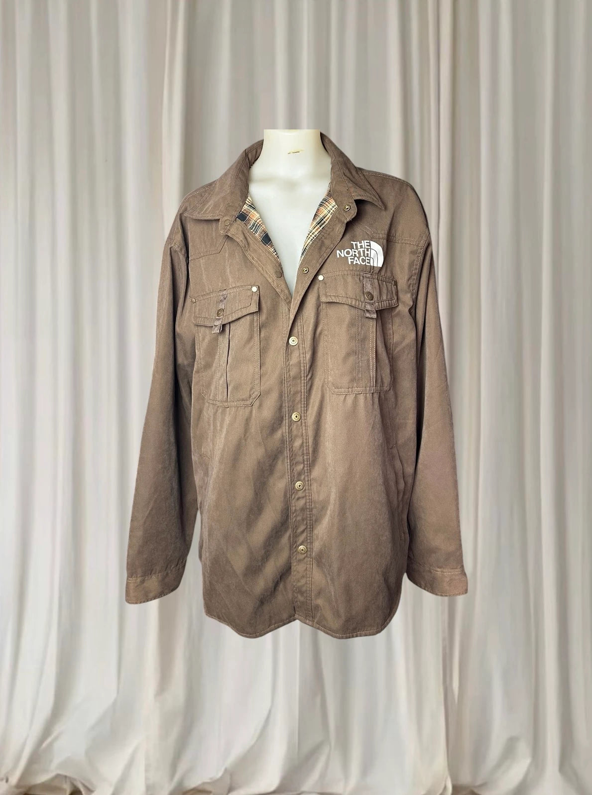 The North Face Flannel Lined Shirt Jacket 2XL  - Image 1