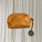 WANDERERS Small Leather Pouch - Vibrant Mustard Yellow Coin Purse - Image 1