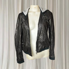 Diane Von Furstenberg Designer Black Leather Jacket Size S - Image 1